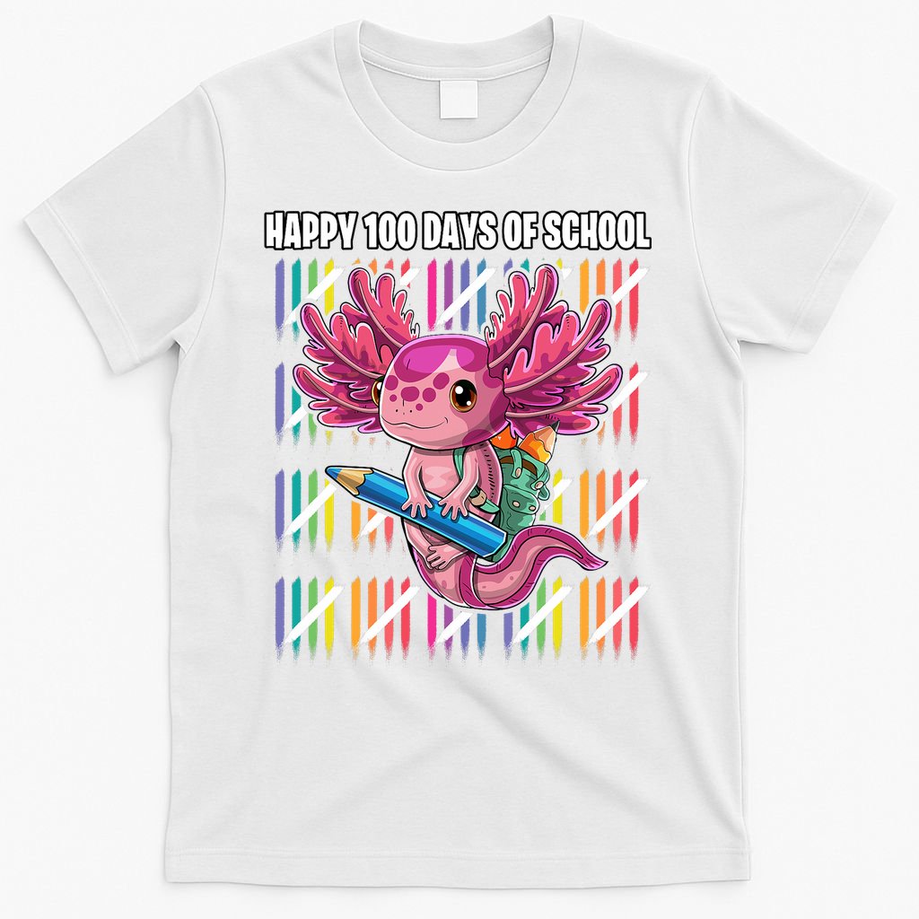 Happy 100 Days Of School Axolotl Kindergarten Costume T-Shirt