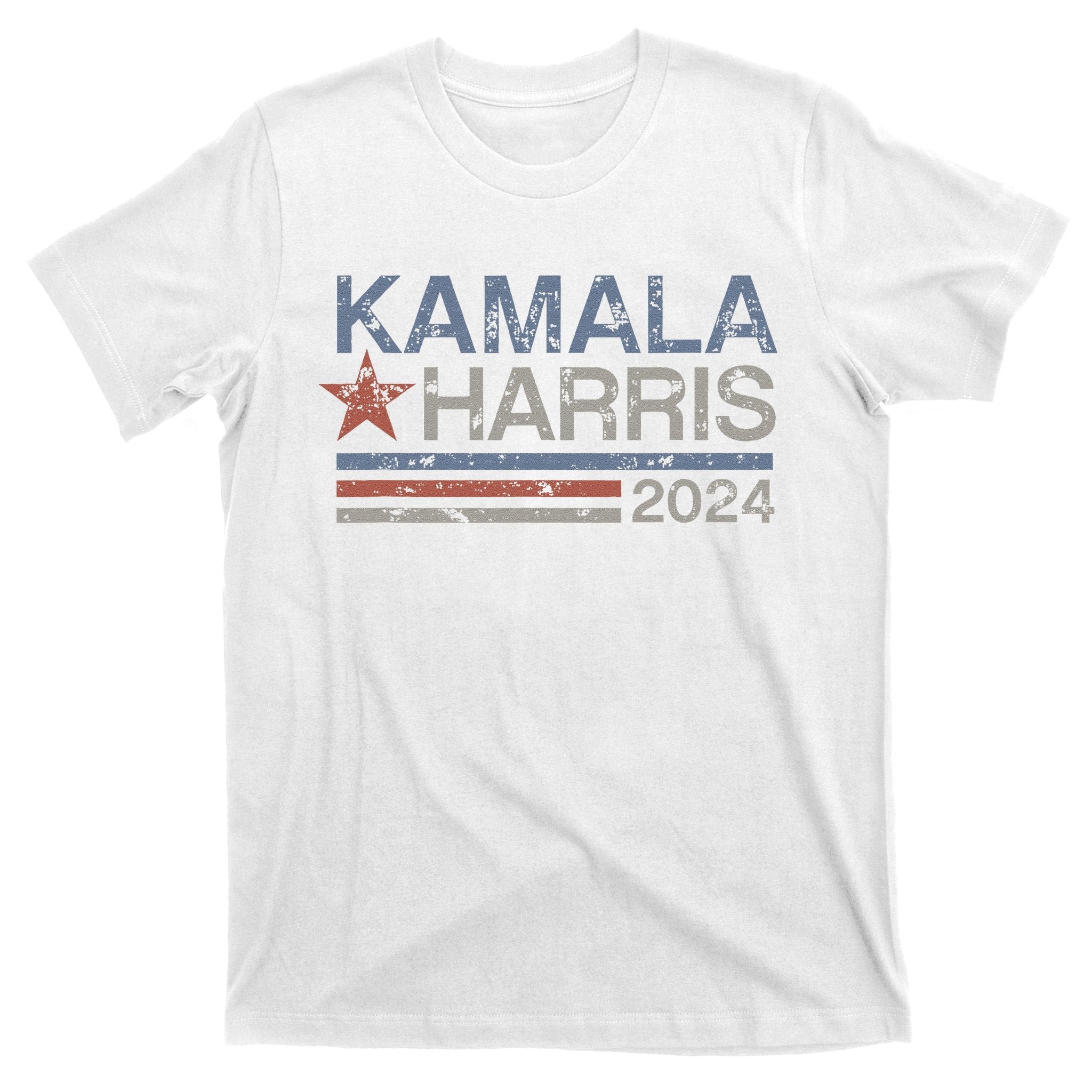 Harris 2024 Grunge Retro Stripes Vintage Kamala Harris 2024 T-Shirt