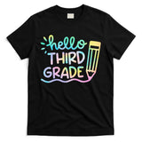 Hello 3rd Grade Tie Dye Teachers Kids Back To School Funny T-Shirt