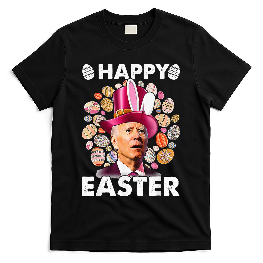 Happy 4th Of July Easter Biden Confused Rabbit Bunny Eggs  T-Shirt