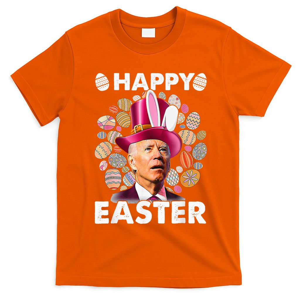 Happy 4th Of July Easter Biden Confused Rabbit Bunny Eggs  T-Shirt