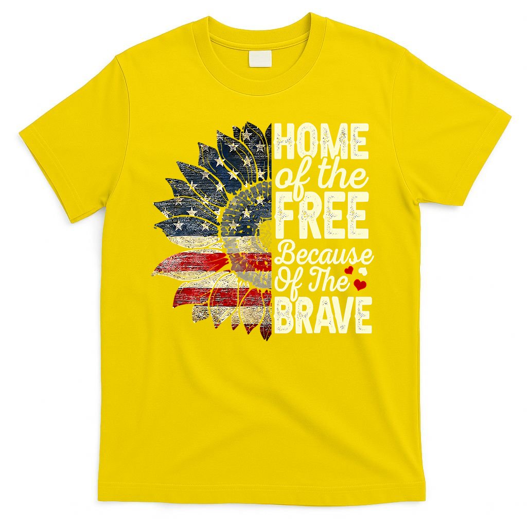 Happy 4th Of July Sunflower T-Shirt