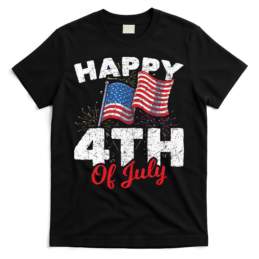 Happy 4th Of July Patriotic American US Flag 4th Of July T-Shirt