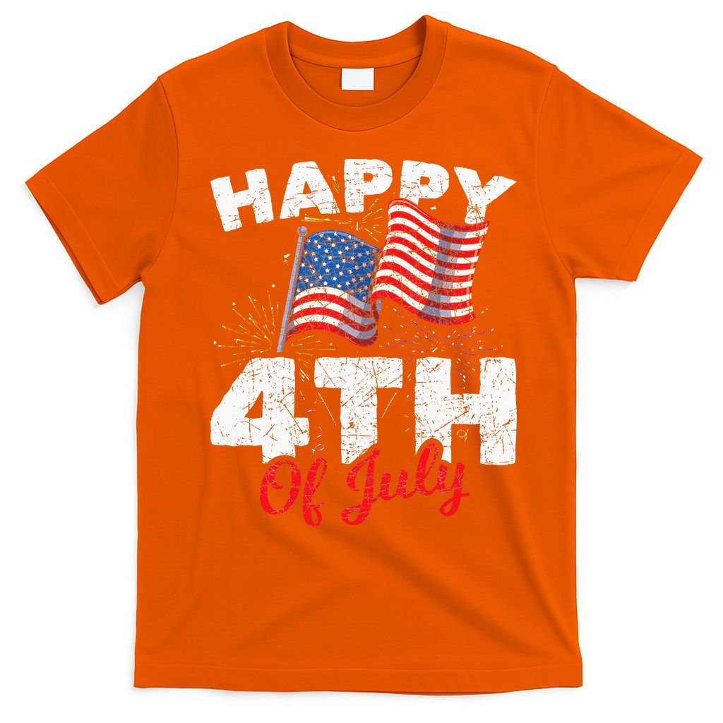 Happy 4th Of July Patriotic American US Flag 4th Of July T-Shirt