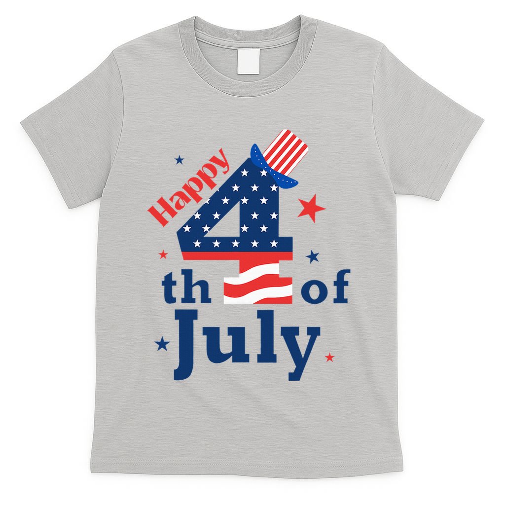 Happy 4th Of July Patriotic American Us Flag T-Shirt