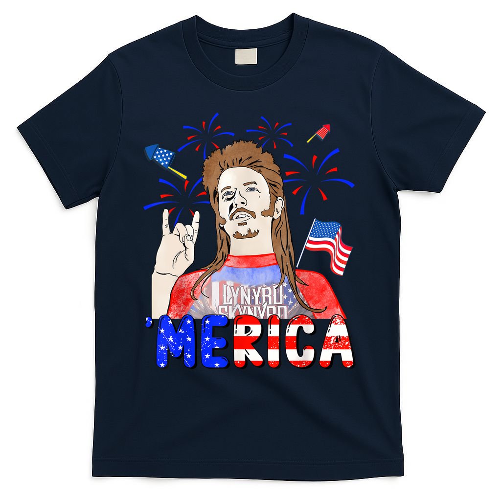 Happy 4th Of July Merica Funny Joe American Flag T-Shirt