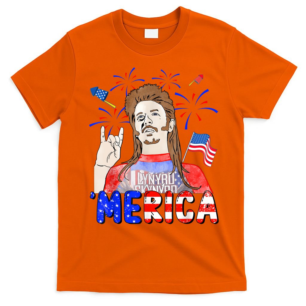 Happy 4th Of July Merica Funny Joe American Flag T-Shirt