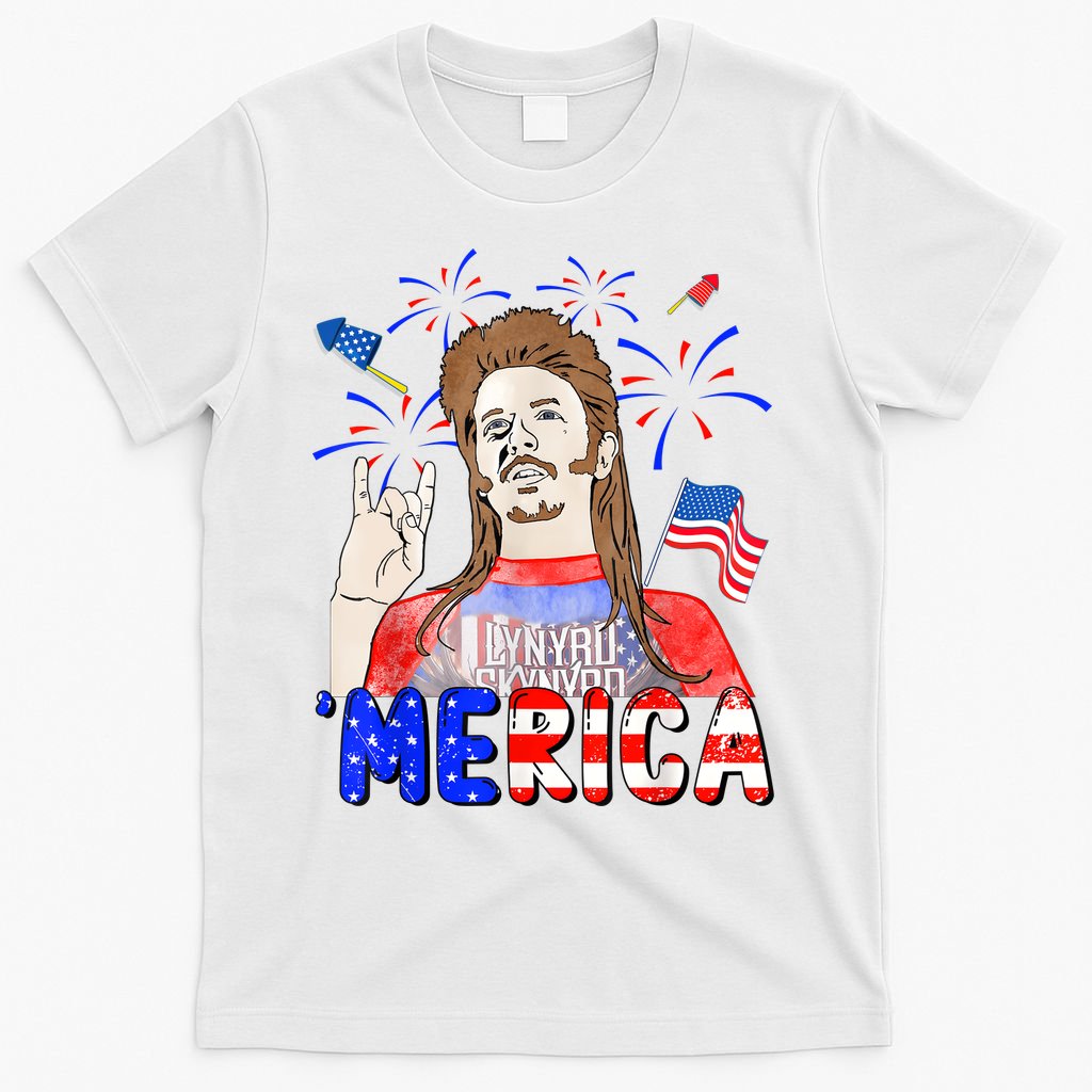 Happy 4th Of July Merica Funny Joe American Flag T-Shirt