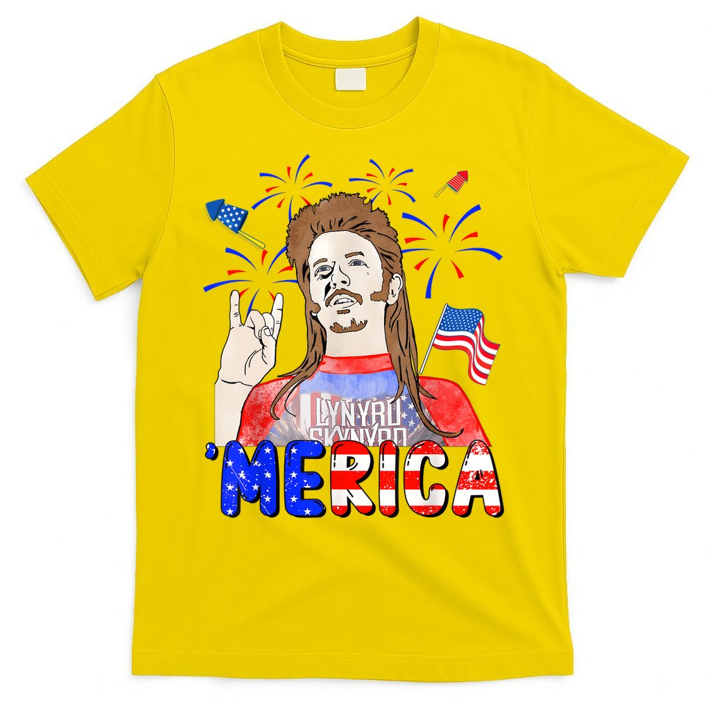Happy 4th Of July Merica Funny Joe American Flag T-Shirt