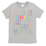 Hi ABC Colorful Alphabet T-Shirt