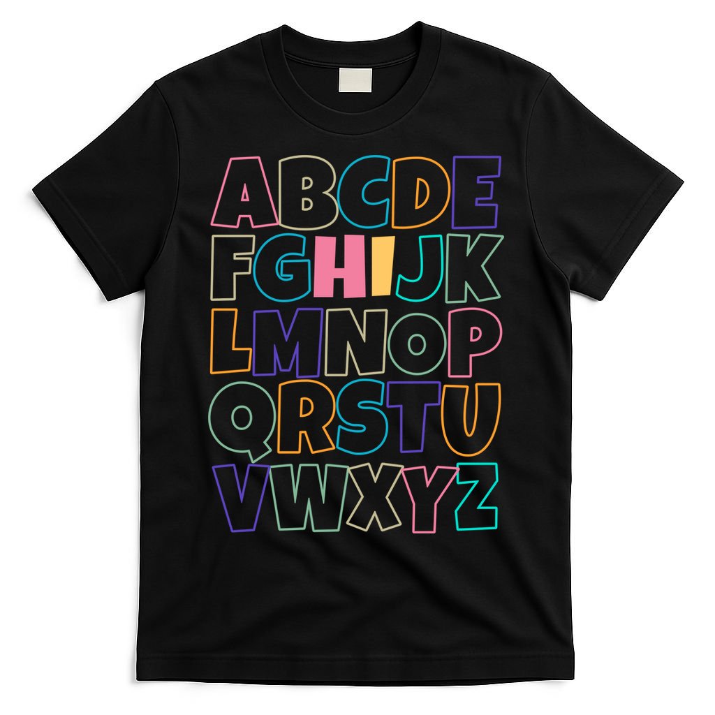 Hi ABC Colorful Alphabet T-Shirt