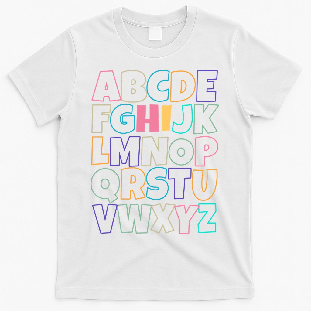 Hi ABC Colorful Alphabet T-Shirt