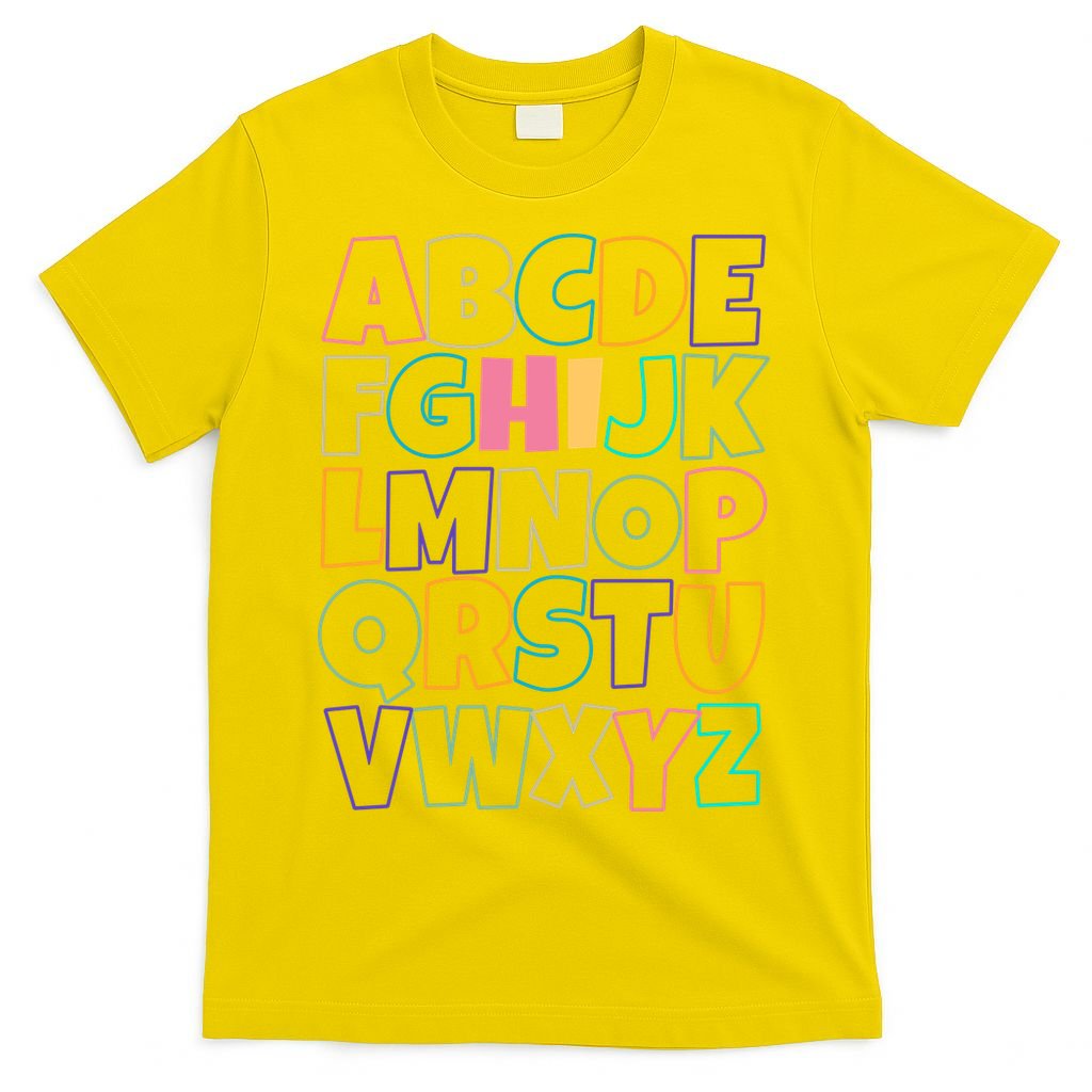 Hi ABC Colorful Alphabet T-Shirt