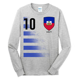 Haiti Football Soccer Futbol Jersey Tall Long Sleeve T-Shirt