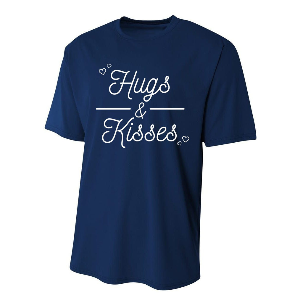Hugs And Kisses Valentine Performance Sprint T-Shirt