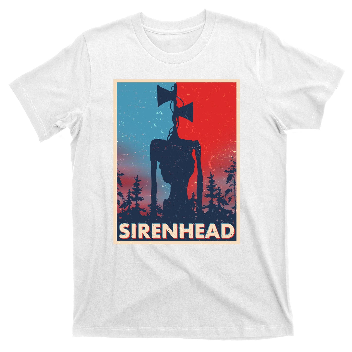Halloween Creepy Sirenhead Vintage T-Shirt