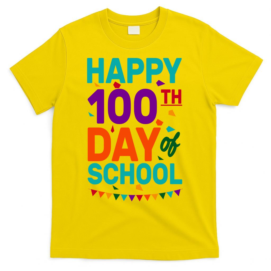 Happy 100th Day Of School For Teacher Or Child T-Shirt