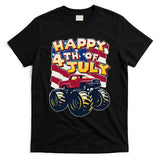 Happy 4th of July USA  America Flag Monster Truck T-Shirt