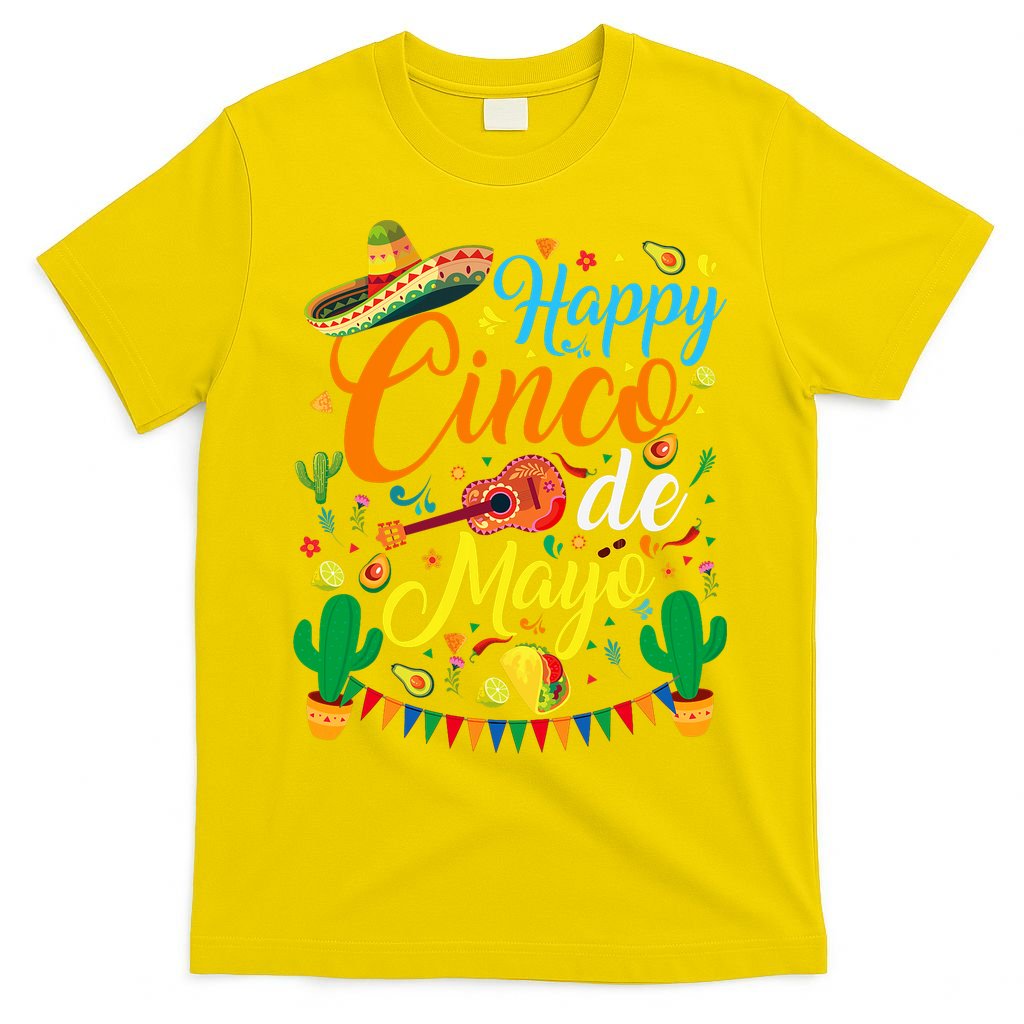 Happy Cinco De Mayo Fiesta Mexican Party 5 De Mayo  T-Shirt