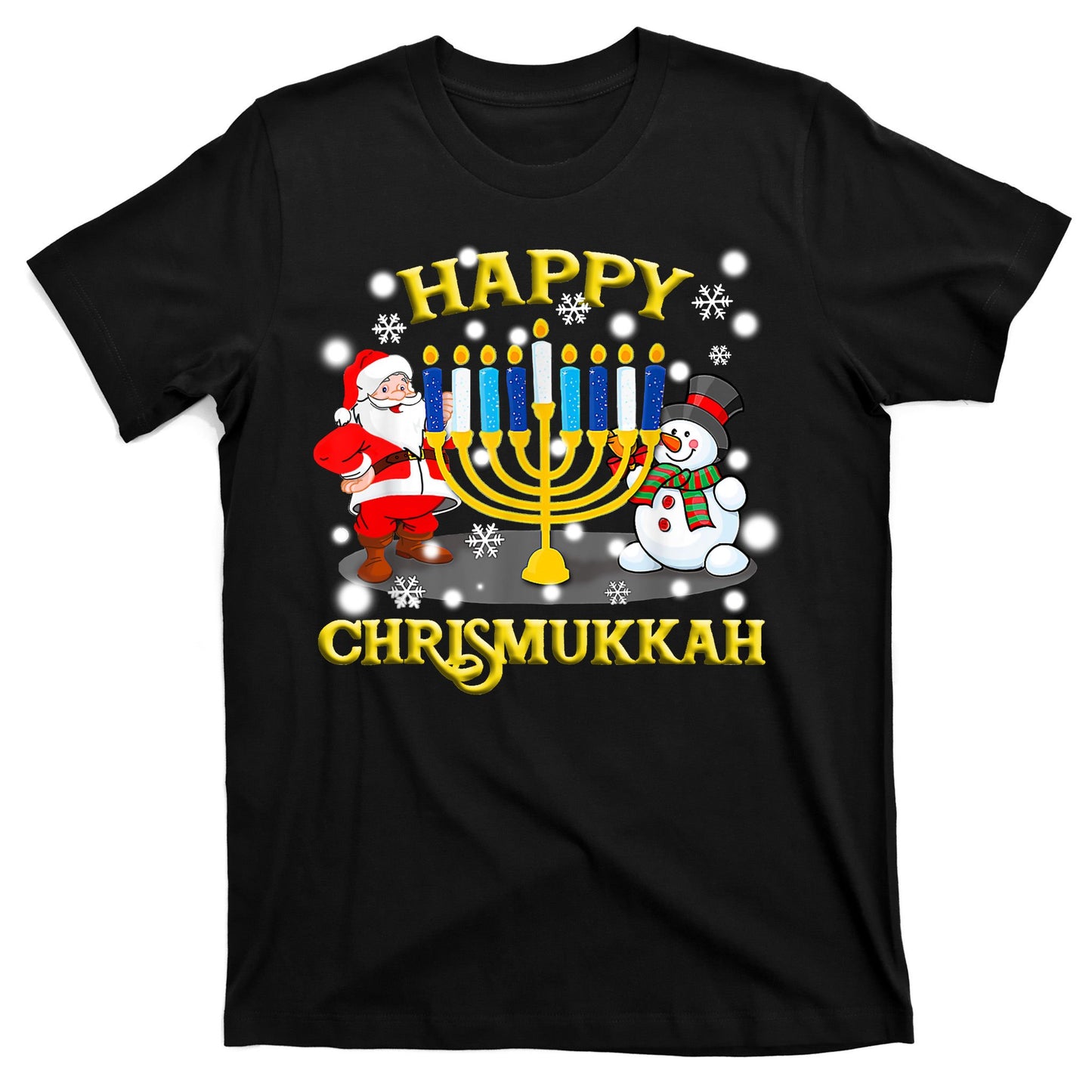 Happy Chrismukkah Funny Hanukkah Christmas Jewish Holiday T-Shirt