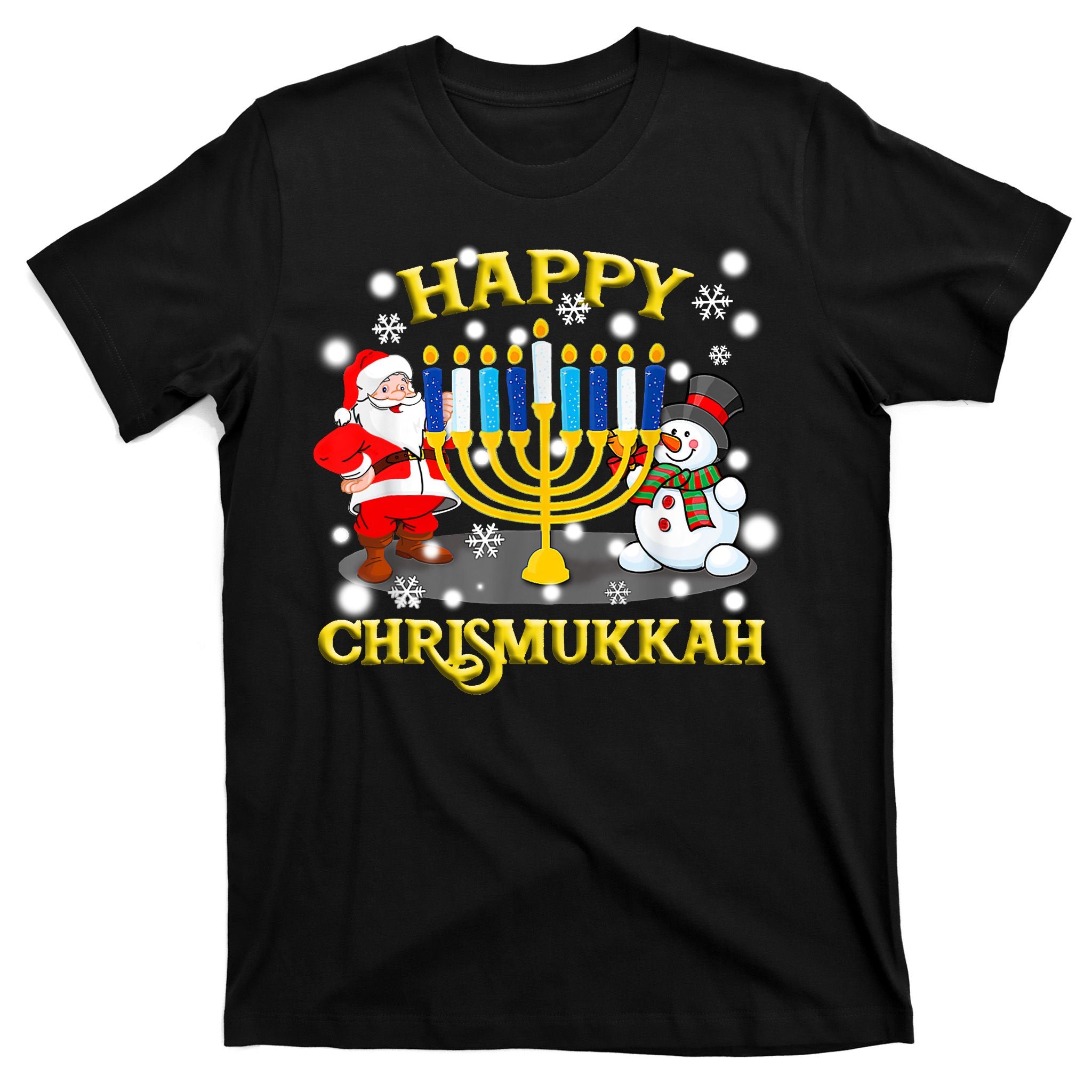 Happy Chrismukkah Funny Hanukkah Christmas Jewish Holiday T-Shirt