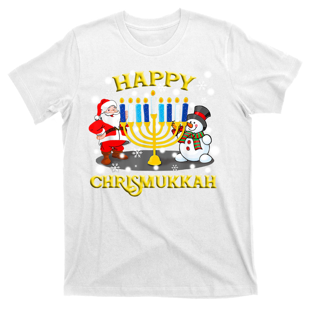 Happy Chrismukkah Funny Hanukkah Christmas Jewish Holiday T-Shirt