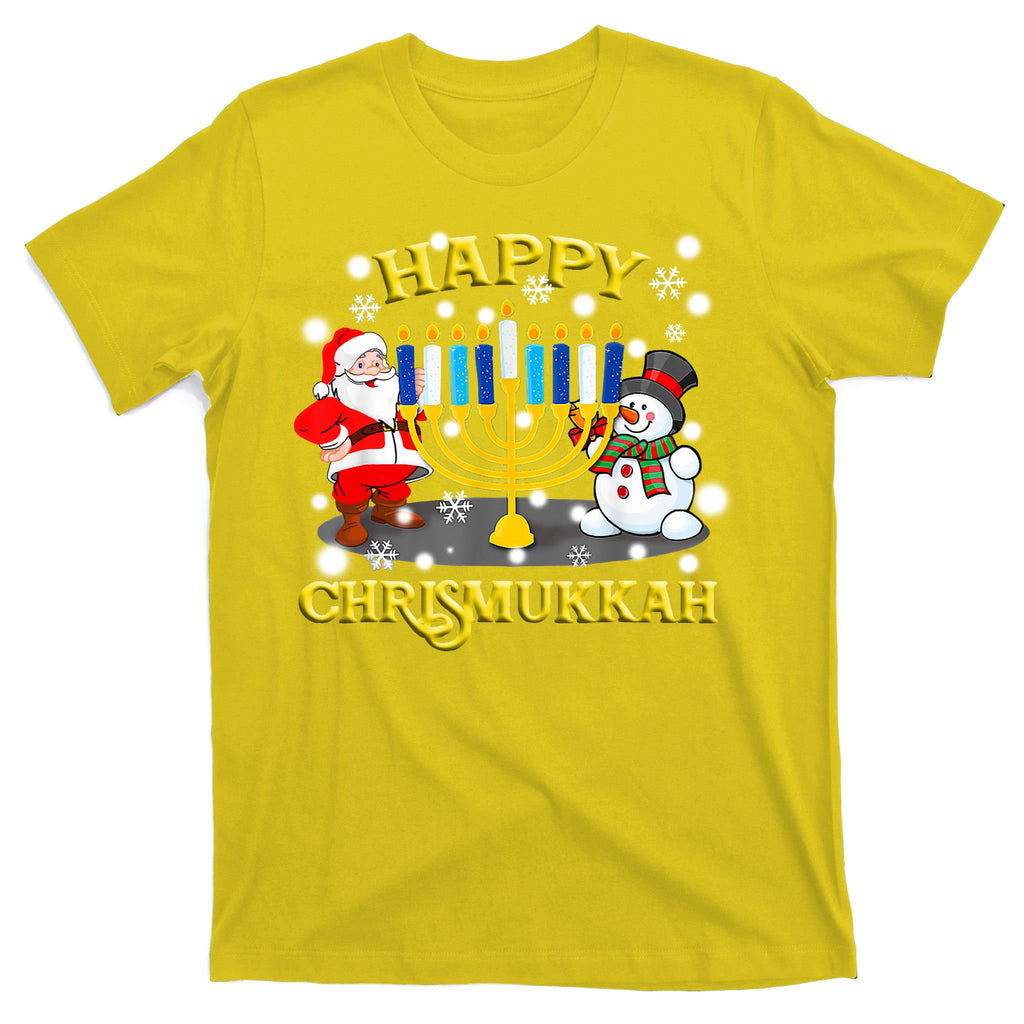 Happy Chrismukkah Funny Hanukkah Christmas Jewish Holiday T-Shirt