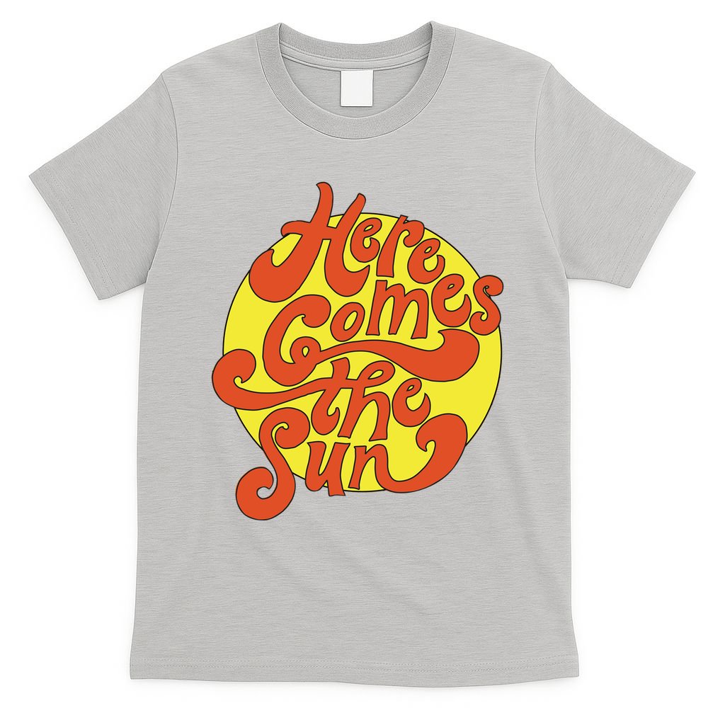 Here Comes The Sun Summer Beach Retro T-Shirt