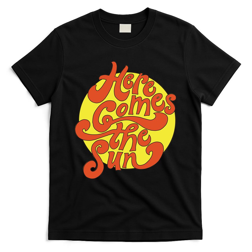 Here Comes The Sun Summer Beach Retro T-Shirt