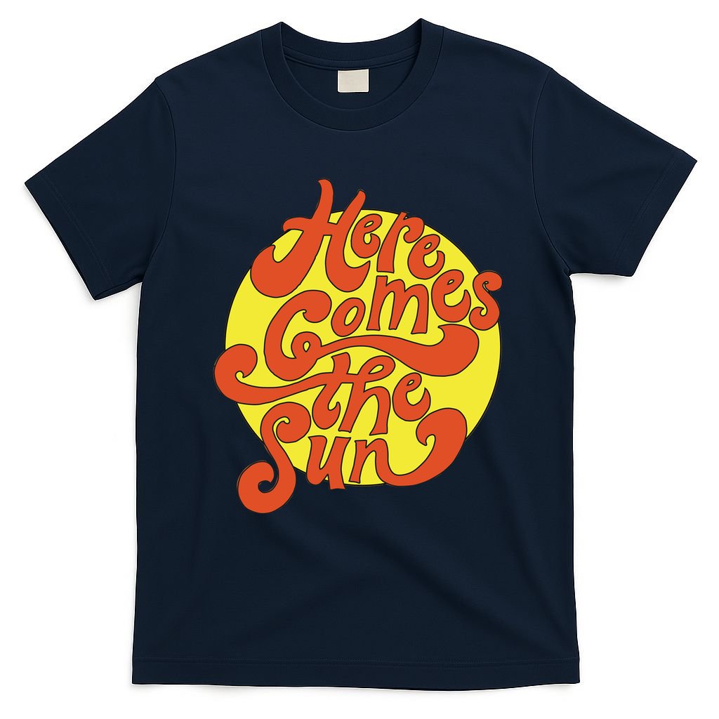 Here Comes The Sun Summer Beach Retro T-Shirt