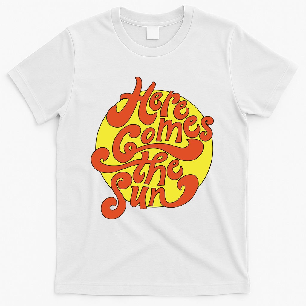 Here Comes The Sun Summer Beach Retro T-Shirt