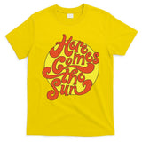 Here Comes The Sun Summer Beach Retro T-Shirt