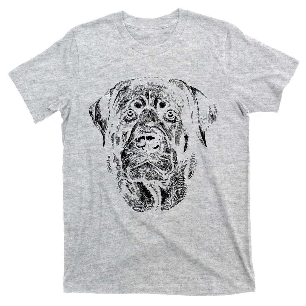 Hand Drawn Rottweiler Dog T-Shirt