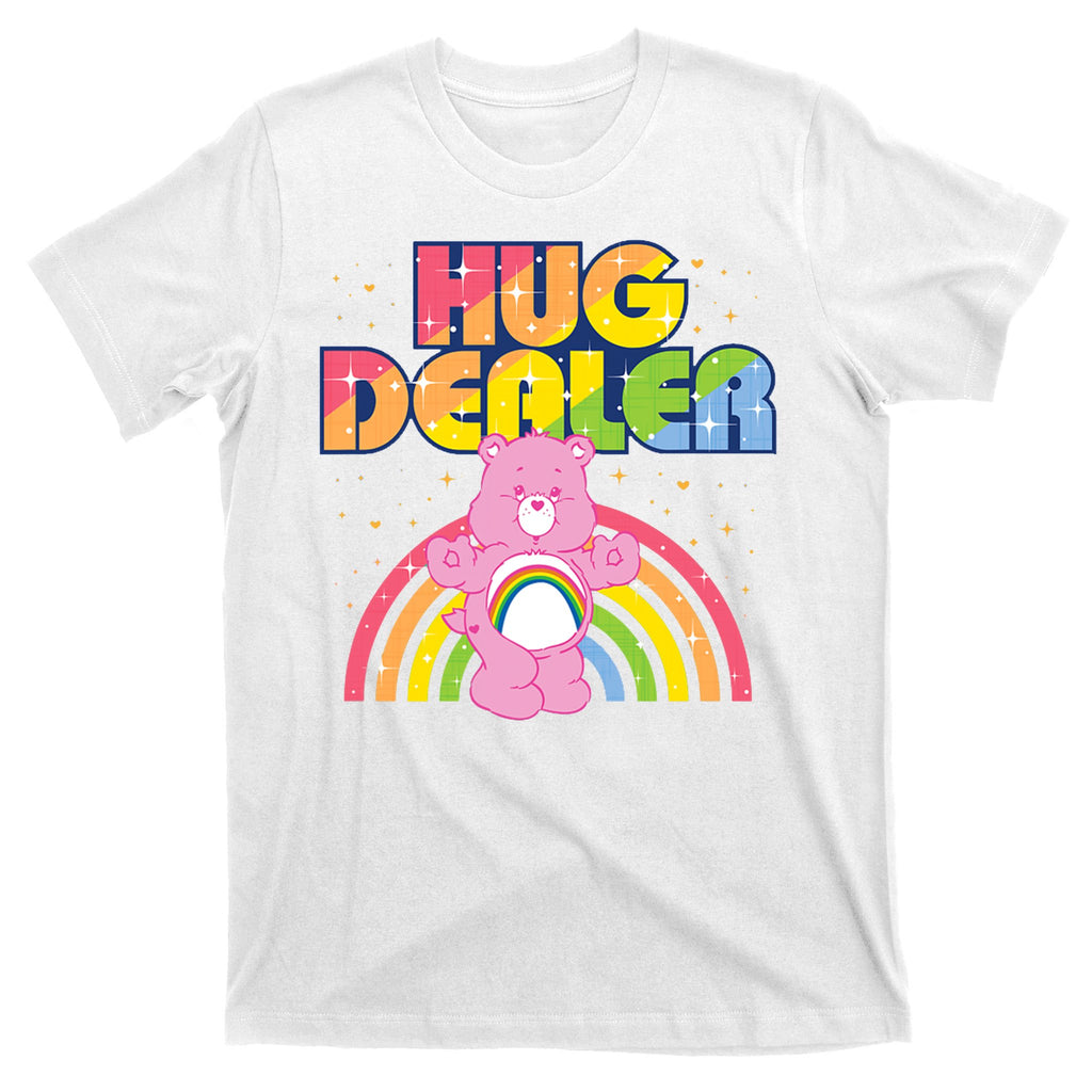 Hug Dealer Teddy Bear Rainbow T-Shirt