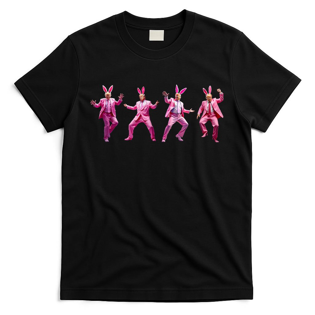 Happy Easter Bunny Spring Hunt Eggs Rabbit Funny Trump Dance T-Shirt
