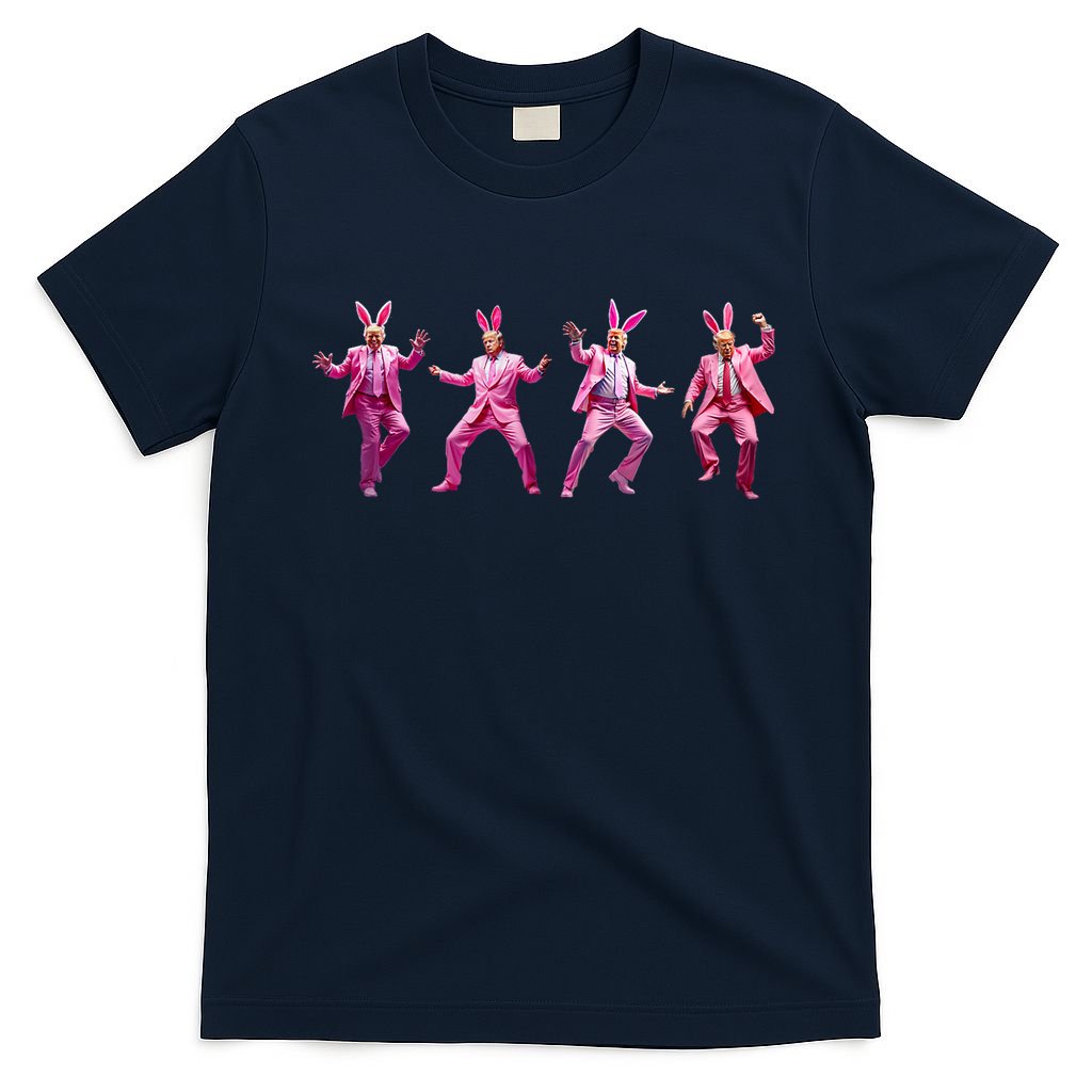 Happy Easter Bunny Spring Hunt Eggs Rabbit Funny Trump Dance T-Shirt