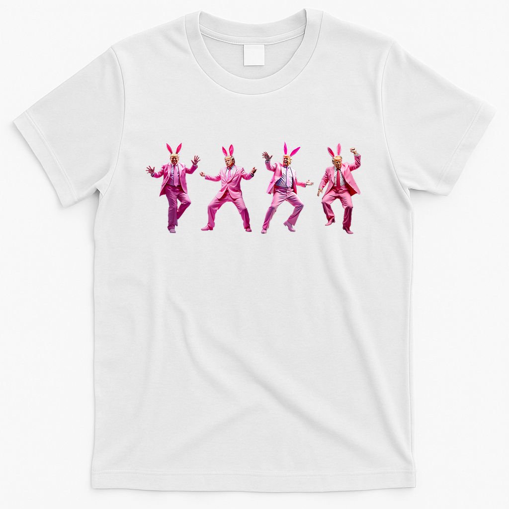 Happy Easter Bunny Spring Hunt Eggs Rabbit Funny Trump Dance T-Shirt