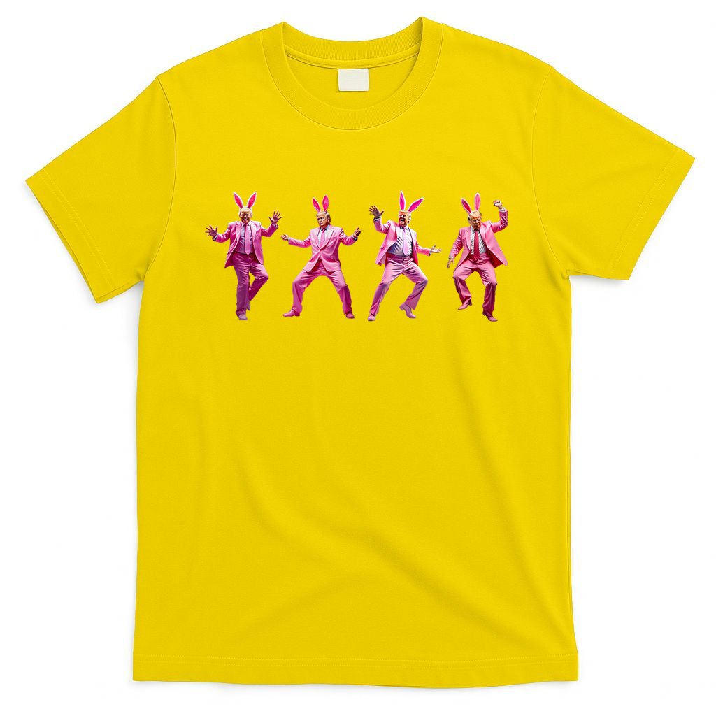 Happy Easter Bunny Spring Hunt Eggs Rabbit Funny Trump Dance T-Shirt