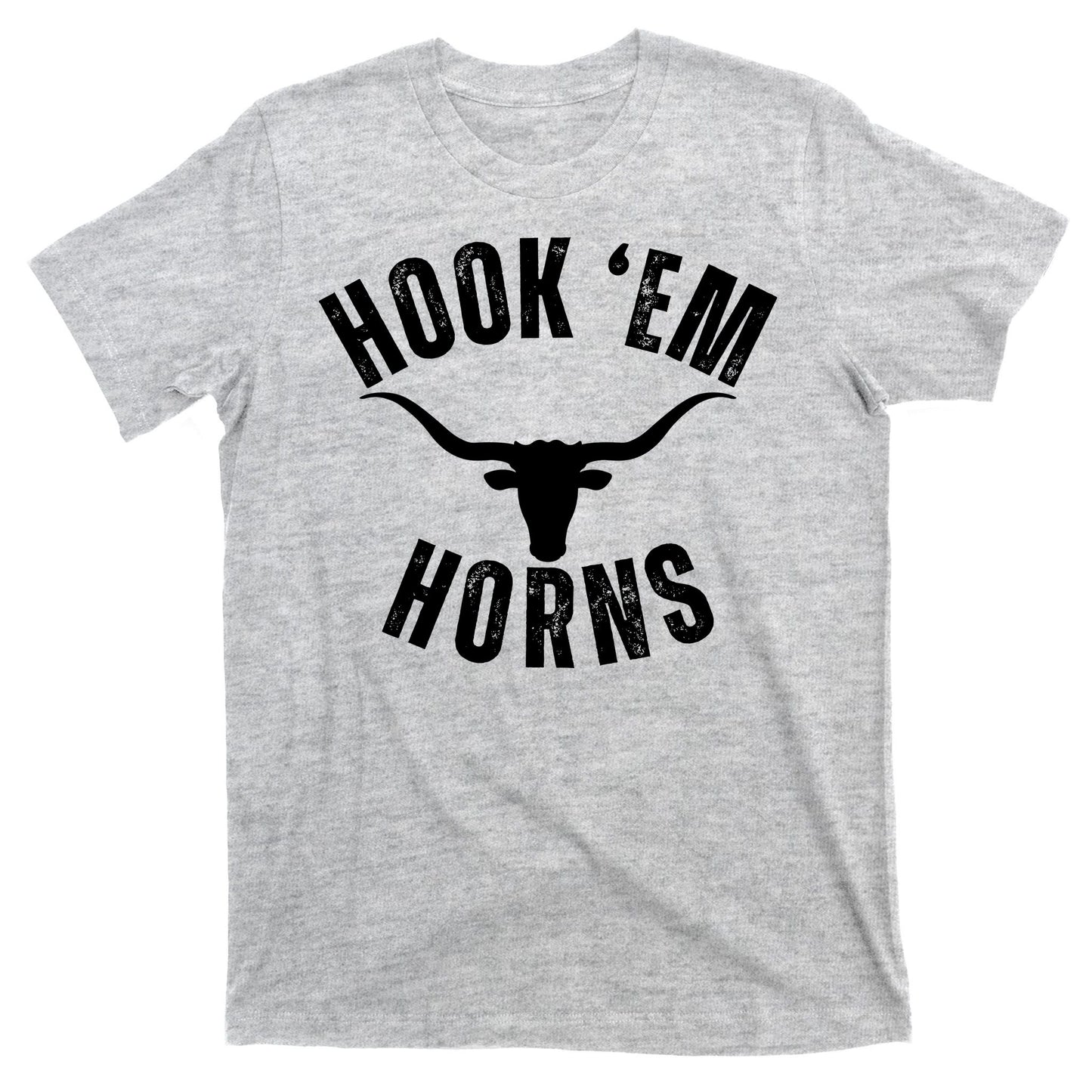 Hook Em Horns Texas Bull Head T-Shirt