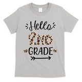 Hello 2nd Grade Cute Leopard Heart T-Shirt