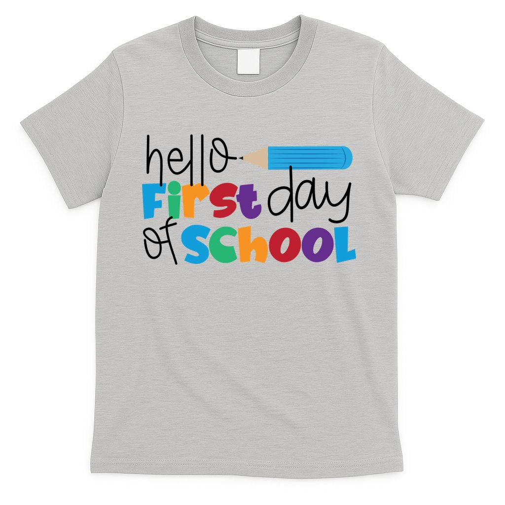 Hello First Day of School Cute Pencil T-Shirt