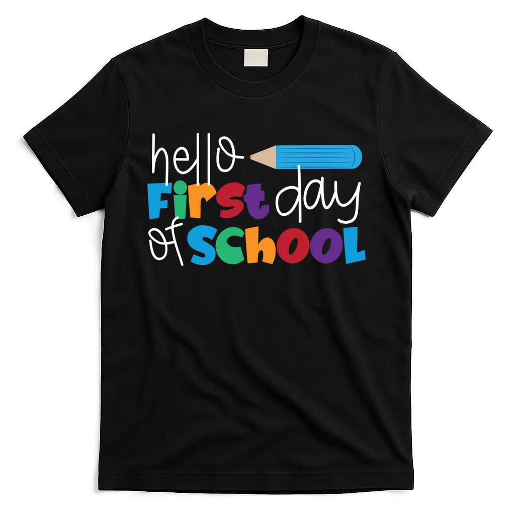 Hello First Day of School Cute Pencil T-Shirt