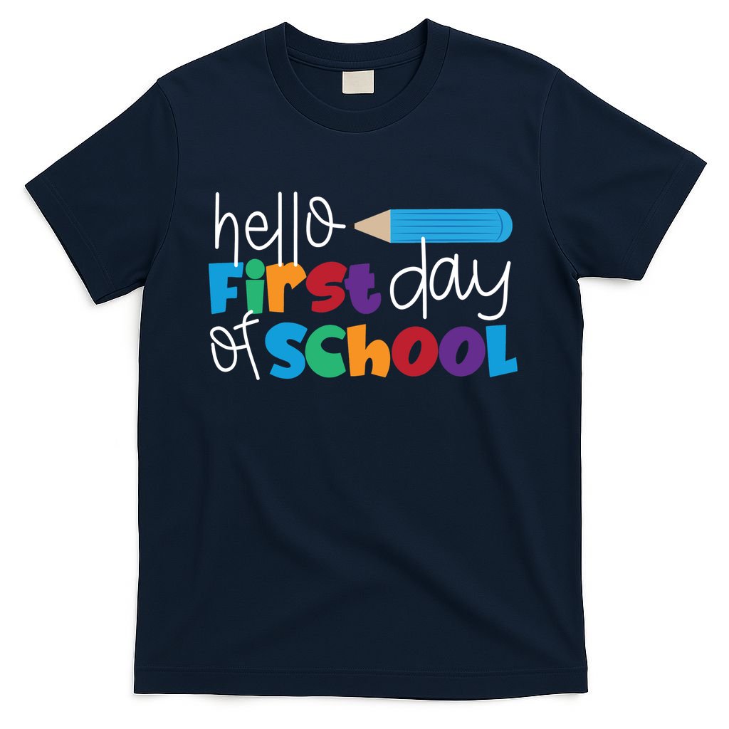 Hello First Day of School Cute Pencil T-Shirt