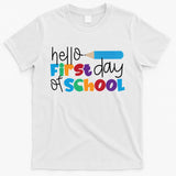 Hello First Day of School Cute Pencil T-Shirt