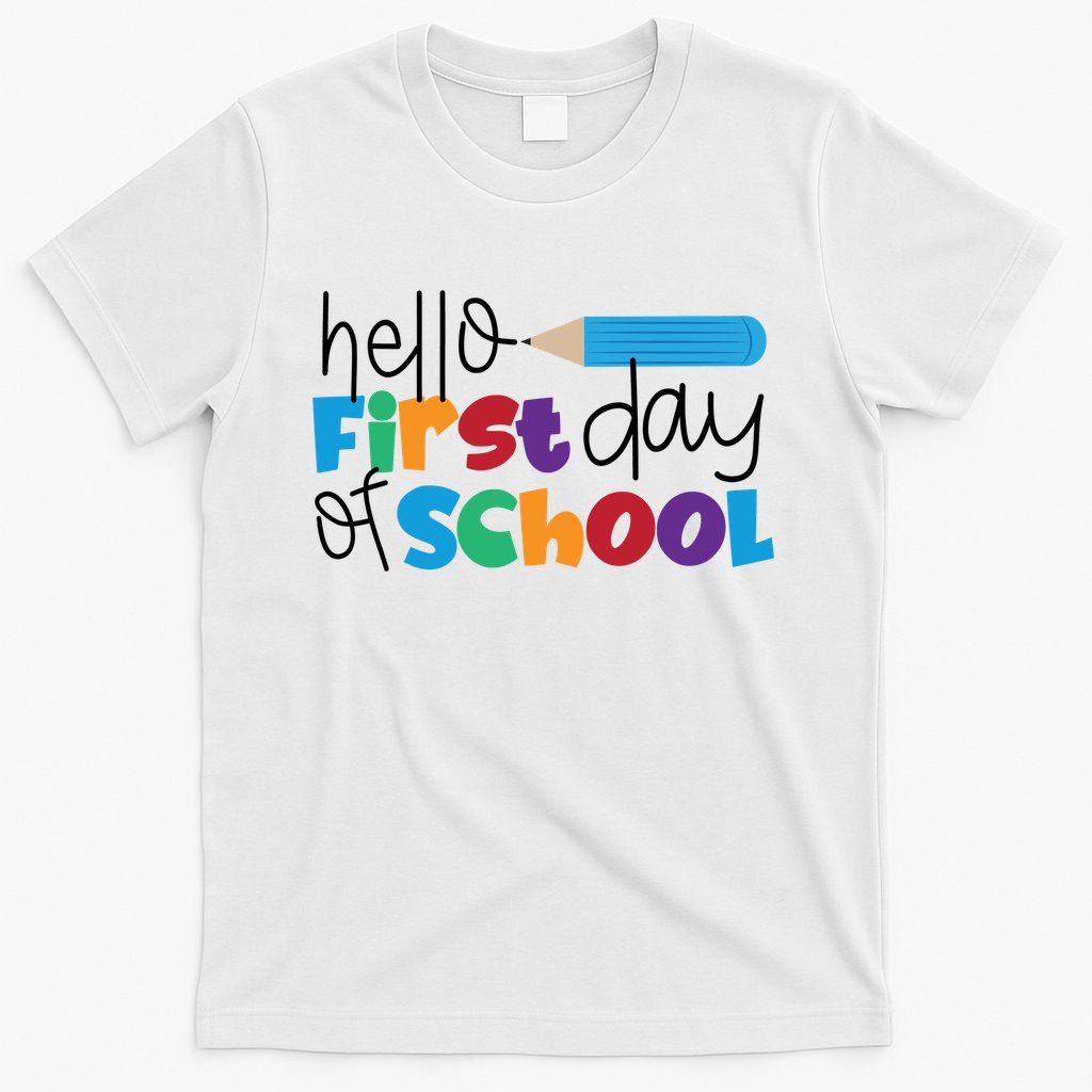 Hello First Day of School Cute Pencil T-Shirt