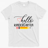 Hello Kindergarten Cute Pencil T-Shirt