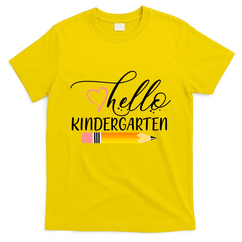 Hello Kindergarten Cute Pencil T-Shirt