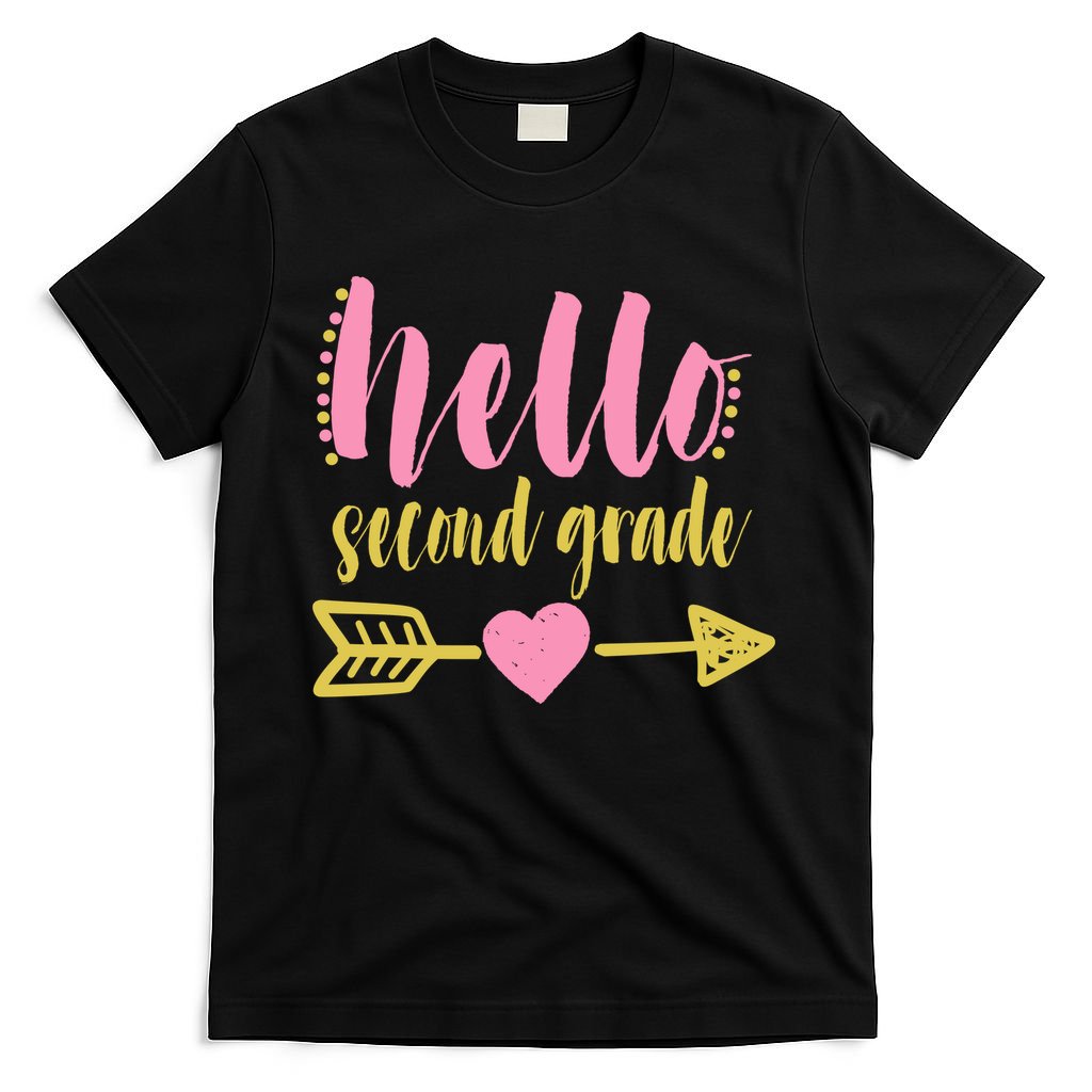 Hello Second Grade Cute Elementary School T-Shirt