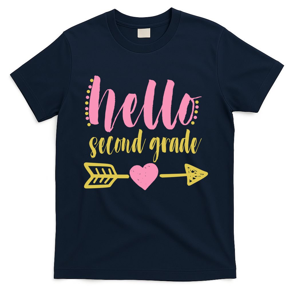 Hello Second Grade Cute Elementary School T-Shirt