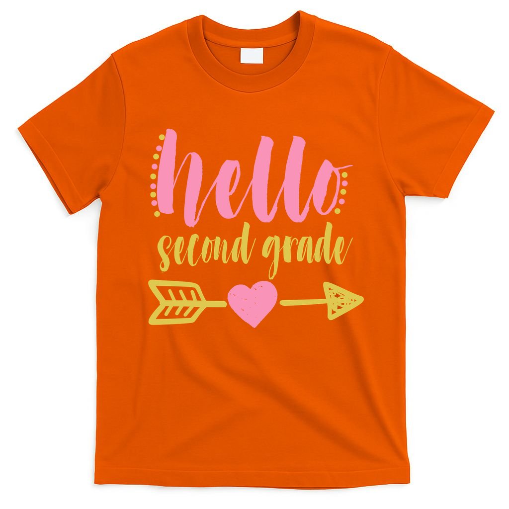 Hello Second Grade Cute Elementary School T-Shirt